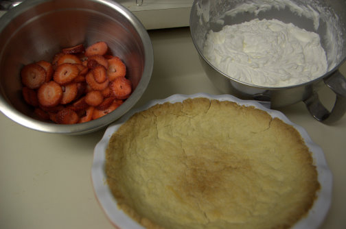 Strawberry Shortcake Pie