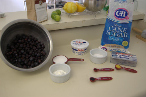 Blueberry Sour Cream Pie